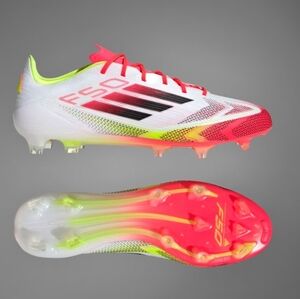 NWOB Adidas F150 ELITE FG  Soccer Cleats Boots White/Solar IE1206 Men's US 13